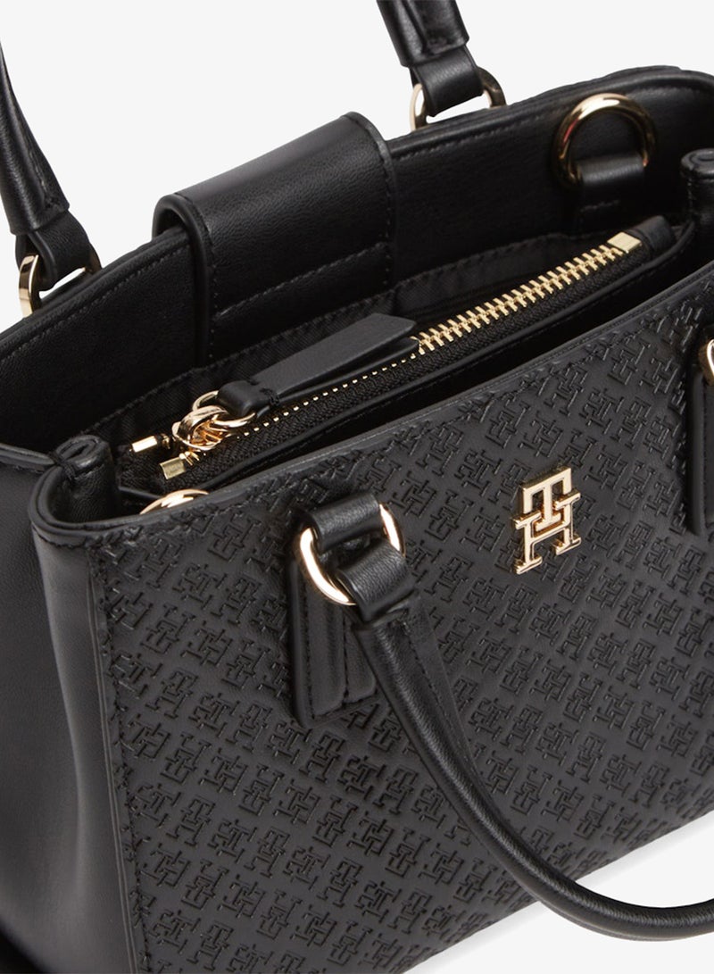TOMMY HILFIGER TH Monogram Crossbody Tote Bag - Image 4
